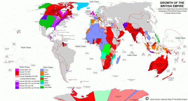 exhaustive map of british empire